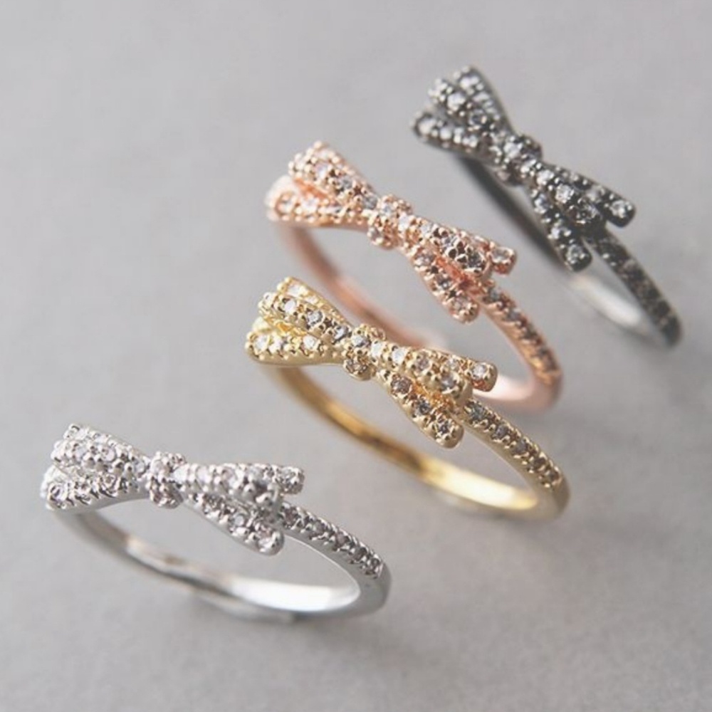 50% off! Embellished Bow Rings